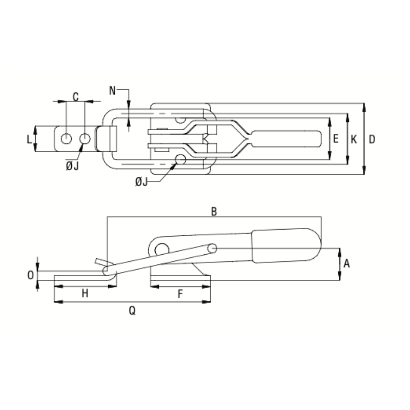 Pull Type Toggle Clamp